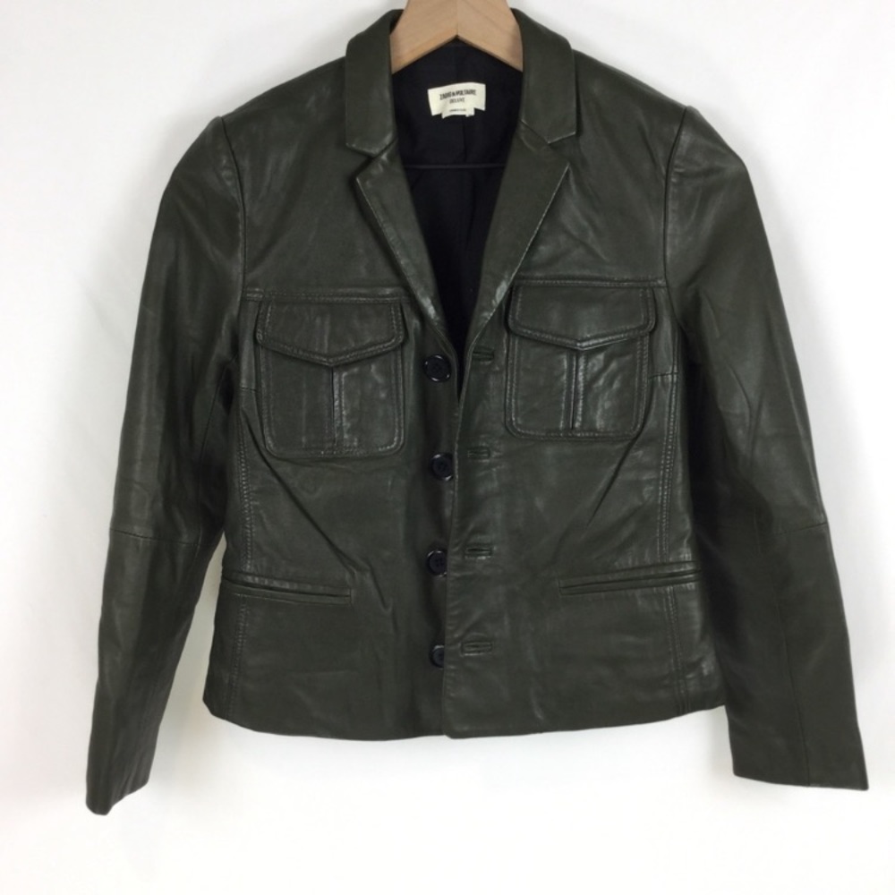 Zadig & Voltaire Liam Patina Deluxe Jacket, XS
